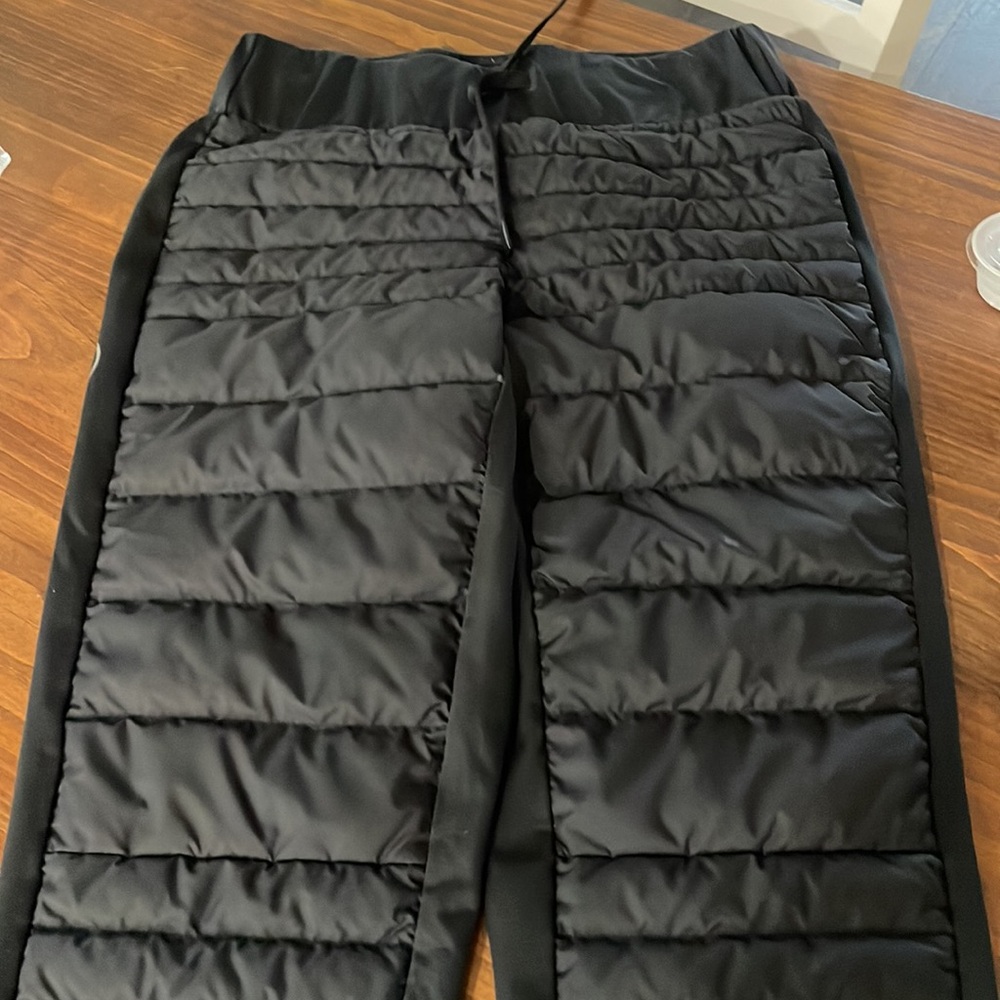 Baselayer pants black puffer down